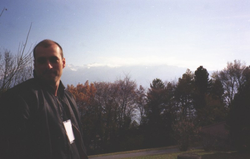 Jeff Lucas on the playground at Lac Léman 1996