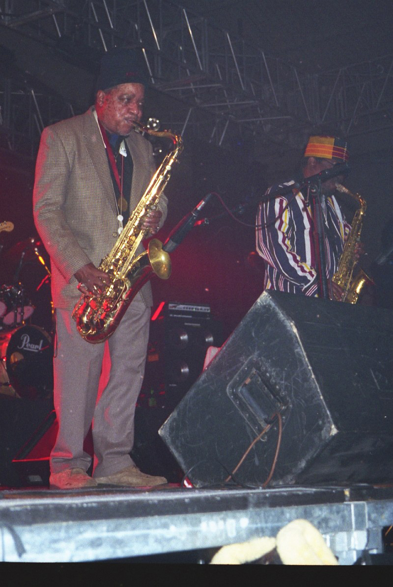 The Skatalites (Rolando Alphonso, Lester Sterling) at Festival Art Rock, Saint-Brieuc 1996