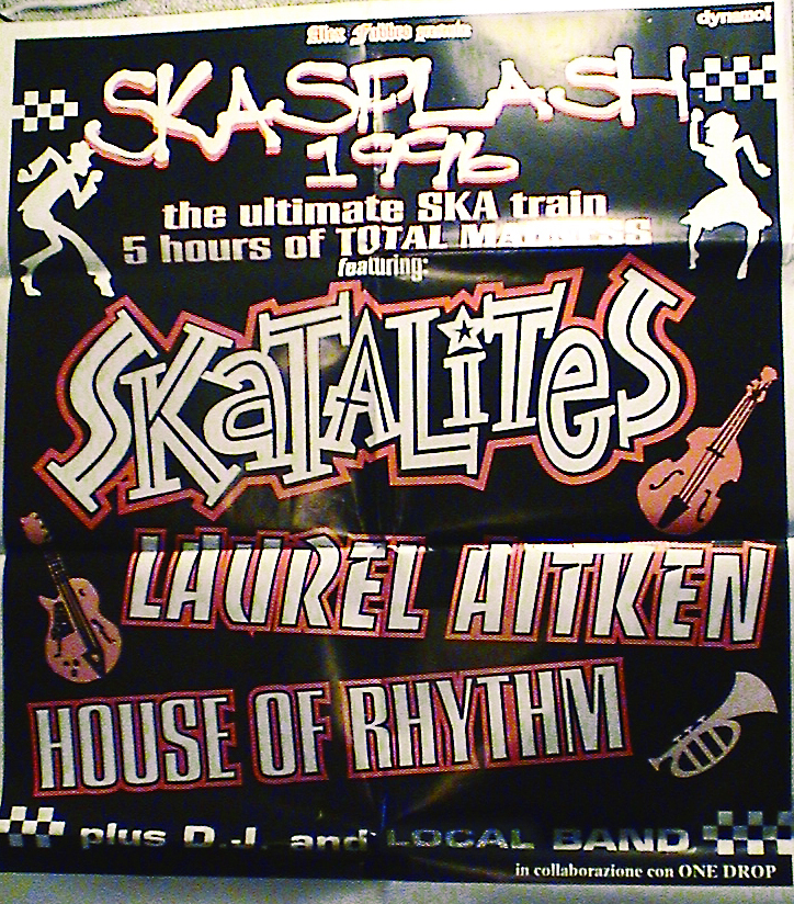 Poster for the Italian shows of Skasplash 1996