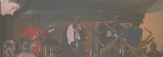 House Of Rhythm, Kirk Thorne, Cutty Williams, Tony Looby, Dave Nicholson (left to right), Bordeaux 1996