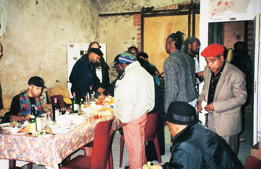 Backstage with the Skasplashers in Le Grand Duc, Apremont 1996