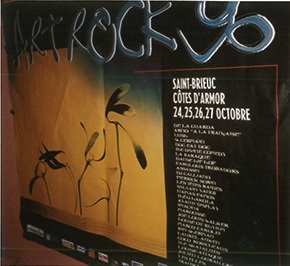 Festival poster, Festival Art Rock, Saint-Brieuc 1996
