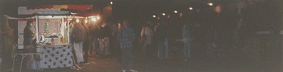 Outside the big hall, Art Rock Festival, Saint-Brieuc 1996