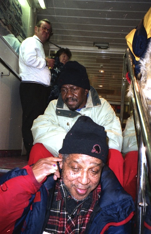 Lester Sterling and Rolando Alphonso on the ferryboat from Germany to Danmark 1996
